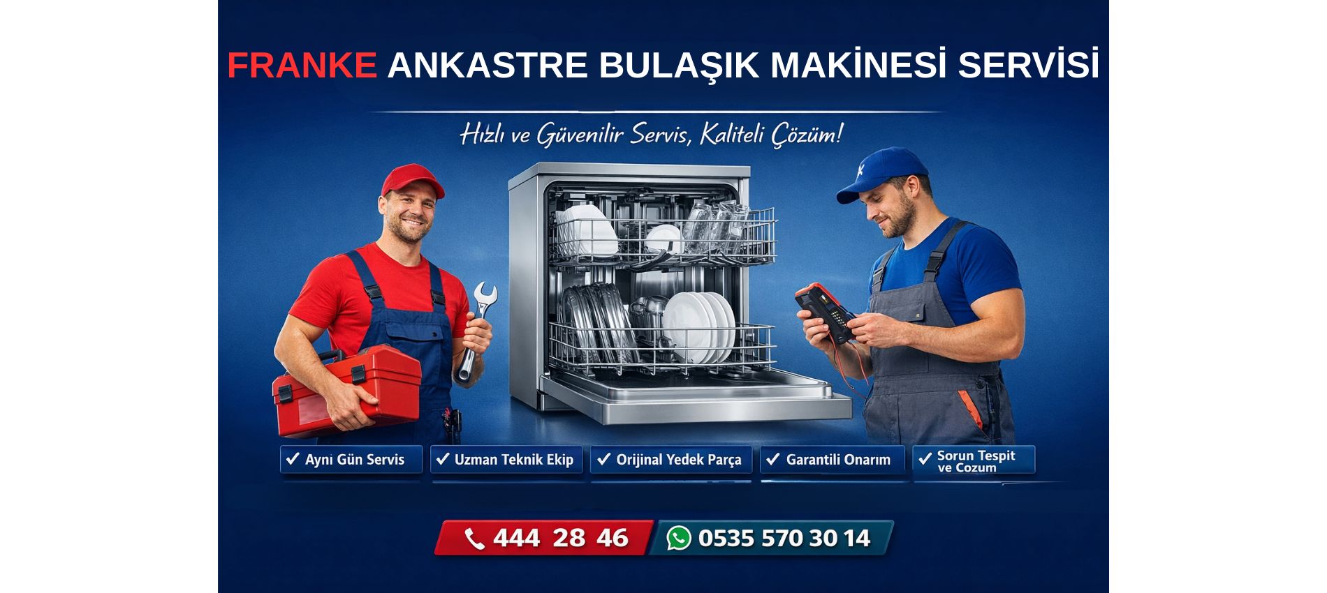Franke Ankastre Bulaşık Makinesi Servisi